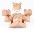 thumbnail image 4 of Rompecabezas de en 3D Bloques de construcción Inteligencia de juguete Desarrollo de rompecabezas Juegos Juguetes Regalos Color de madera Salvador Dali Bloques de construcción de cubos, 4 of 10