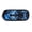 Blue Flame Wolf Pattern, variant on XYZCANDO Floral Cactus Pattern Polyester Pen Pouch for Boys Girls, Elementary School Pencil Case Roomy Large Capacity Pencil Pouch for Campus Office