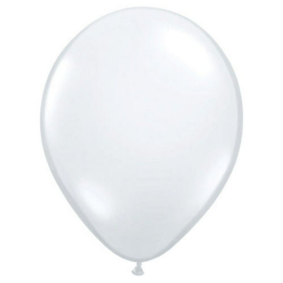 11 inch Qualatex Diamond Clear Latex Balloons (10 Pack) - Party Supplies Decorations