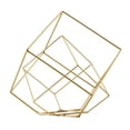 thumbnail image 2 of 2x Escultura geométrica abstracta Figura minimalista Estantería de exhibición Oro, 2 of 9