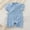 Light Blue, variant on BLTIBY Newborn Baby Boys Girls Romper Summer Solid Color Short Sleeve Round Neck Toddler Infant Button Down Rompers One-Piece Fashion Bodysuit Beige 3-6 Months