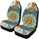 thumbnail image 2 of Juego de 2 fundas para asientos de coche ABPHQTO diseño de mandala protector universal, 2 of 3