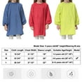 thumbnail image 2 of Toptie Kids Art Smock Waterproof Toddler Artist Painting Aprons with Front Pocket & Long Sleeve for Boys and Girls-Denim Blue-S, 2 of 5