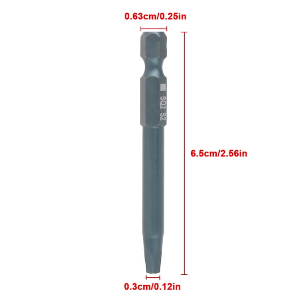 Puntas De Destornillador Cuadradas Resistentes, Punta De Destornillador, Alto Torque Para Destornilladores Eléctricos ANGGREK No