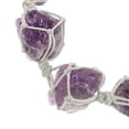 thumbnail image 3 of Pulsera tejida a mano con cristal de amatista, pulsera para mujer, joyería de piedra natural, pulsera trenzada ajustable, pulsera vintage, 3 of 7