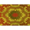 thumbnail image 1 of Ahgly Company Machine Washable Indoor Rectangle Transitional Orange Gold Area Rugs, 3' x 5', 1 of 7