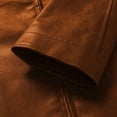 thumbnail image 6 of JOANKDMI Leather Jacket Men Moto Jacket Vintage Motorcycle Biker Coat Stand Collar Full Zip Casual Slim Fit PU Outerwear with Zipper Pockets for Fall Spring, 6 of 8