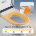 thumbnail image 4 of Smart Toilet with Built-In Bidet Seat, Auto Open/Close Lid, Heated Seat, Instant Warm Water & Dryer, 4 of 26