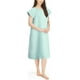 thumbnail image 1 of Bata de hospital NY Threads para mujer, suave y elegante, color verde Lilly, 1 of 7