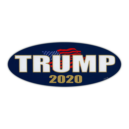 Oval Bumper Sticker - Donald Trump 2020 - Republican President - Political Campaign Decal - 7.75