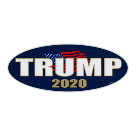 Oval Bumper Sticker - Donald Trump 2020 - Republican President - Political Campaign Decal - 7.75