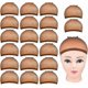 thumbnail image 1 of Nylon Wig Caps. 20pcs Brown Wig Caps Stocking Caps For Wigs Stretchy Wig Caps Wig Caps Gift, 1 of 5