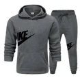 thumbnail image 3 of Nueva marca Otoño Invierno simplicidad moda sombrero de hombre ropa deportiva + pantalones de chándal Otoño Invierno conjunto de ropa deportiva sudaderas con capucha para hombre, 3 of 5