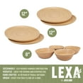 thumbnail image 2 of Lexa Bamboo 8 Piece Plate & Salad Bowl Set, Natural, 2 of 5