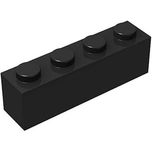 360 Pieces 1x4 Bricks Black Classic Parts Building Creative Play Blocks Set Toy Basic Accessories Compatible with 3010 3066 Major Brands
