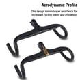 thumbnail image 2 of Road Bike Handlebars Aerodynamic Aluminum Integrated Handlebar Bracket Bicycle Accessory, 2 of 7