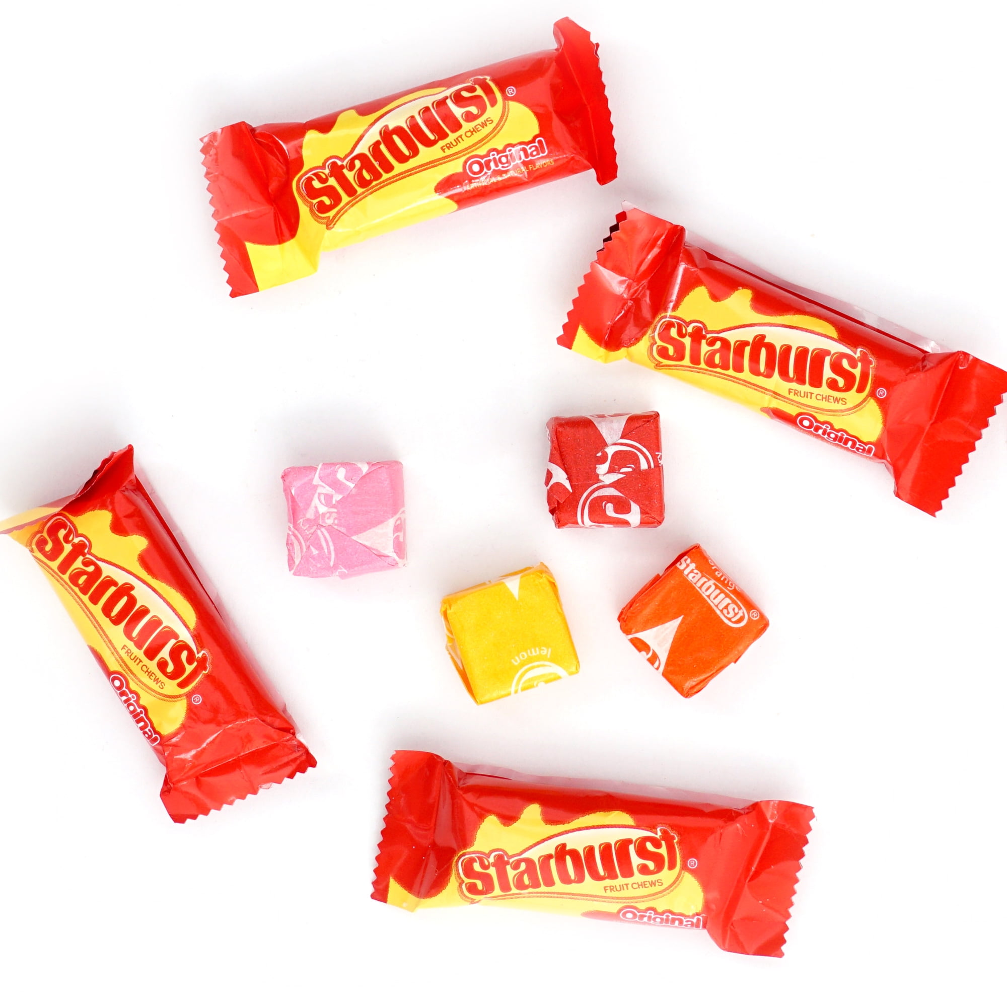Starburst Original Fun Size Chewy Candy, 4 Pound Bulk Bag, 2 in 1 Pack, Individually Wrapped Candy