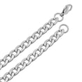 thumbnail image 2 of 7mm High-Polished Stainless Steel Flat Curb Choker Chain Necklace, 19.5 inches + Gift Box, 2 of 7