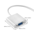 thumbnail image 4 of SuperShield Câble Adaptateur Mini Displayport Displayport vers VGA pour Apple Macbook PC M-VGA Blanc, 4 of 6