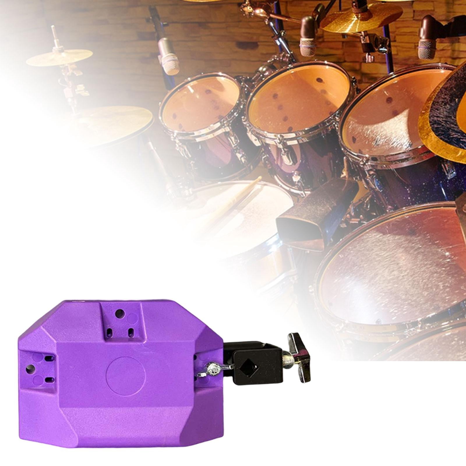 LeeQinersw High and Low Sound Latin Drum Instrument for Cow Bell Bracket Musical Percussion Violet