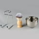 thumbnail image 3 of Juego de brochas de afeitar de acero inoxidable para hombres, brocha de afeitar con mango de madera, 3 of 5