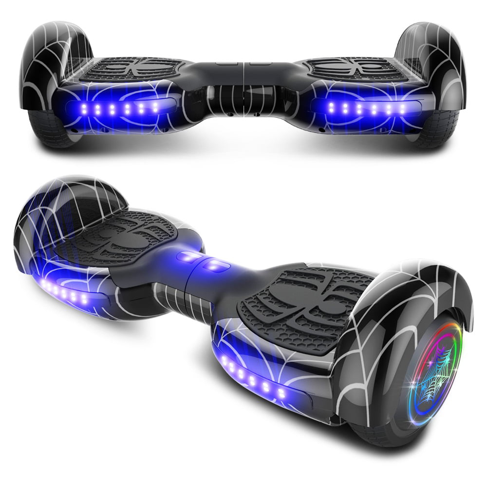 Haluoo 7 Inch Hoverboard 350W Motor 2 Wheel Self Balancing Scooter with Bluetooth and Led Lights Electirc Roller Scooter E Scooter Skateboard Self Balance Hover Board Kick Scooter for Adult Kids 