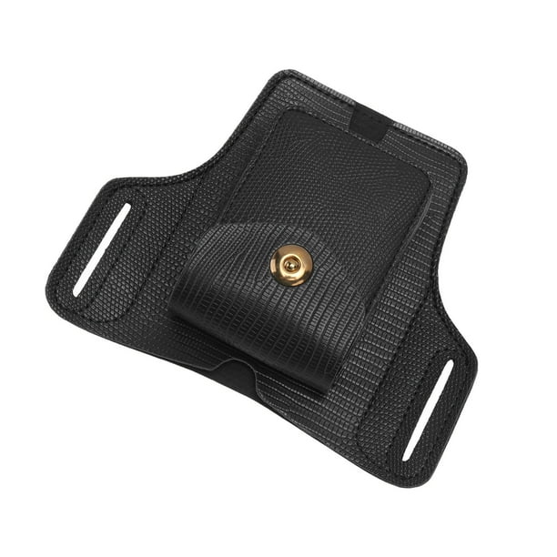 Estuche para cinturón para cigarrillos, teléfono celular, estuche para cigarrillos con presilla para cinturón y cigarrillos de cuero de PU Estuche para cigarrillos con soporte para encendedor Lo mejor de la línea