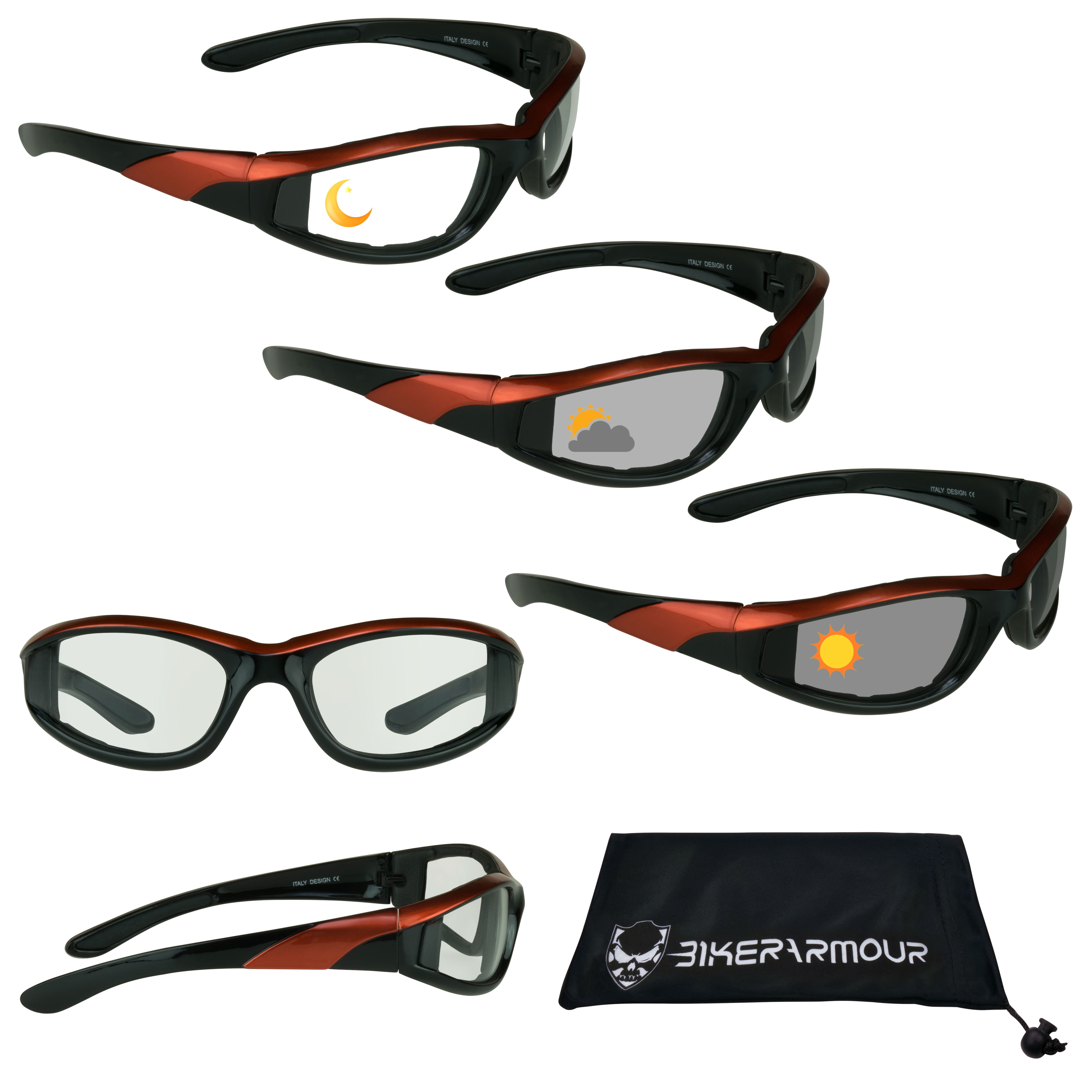 Bikershades Bikershades Motorcycle Transition Sunglasses