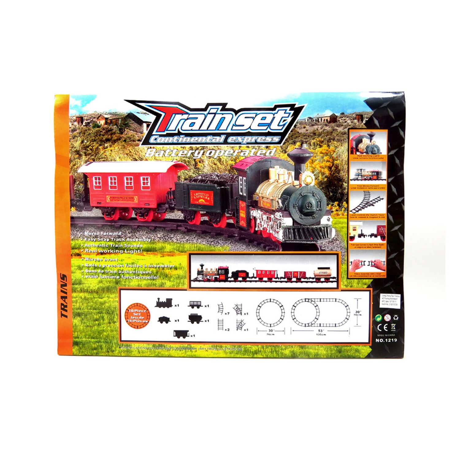 Details about   TRAINSET CONTINENTAL EXPRESS TOY 12 PCS. SET BATTERY OPERATED 