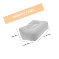 thumbnail image 4 of TEHAUX Inflatable Comfort Cushion for Travel Blue Flocking Design 1Pack, 4 of 5