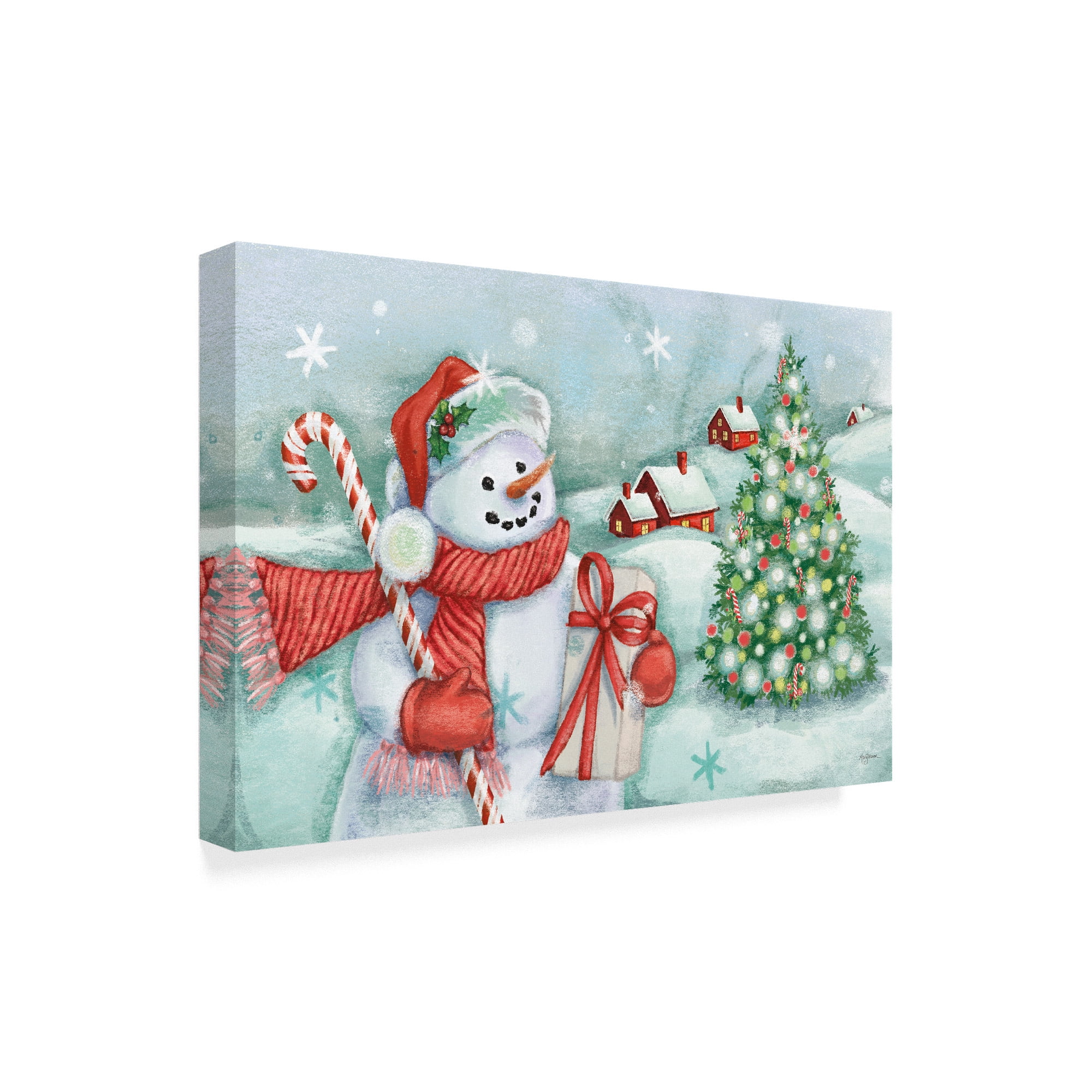Trademark Fine Art 'Classic Snowmen I' Canvas Art by Mary Urban