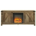 thumbnail image 1 of Walker Edison Meuble TV avec Cheminée Style Ferme Rustique Moderne 58 Pouces - Chêne Rustique, 1 of 2