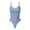 Blue, variant on qolati Shapewear Bodysuit for Women Tummy Control Thong Low Back Body Shaper Ribbed Seamless Backless Scoop Neck Camisoles Jumpsuits with Built-in Bra