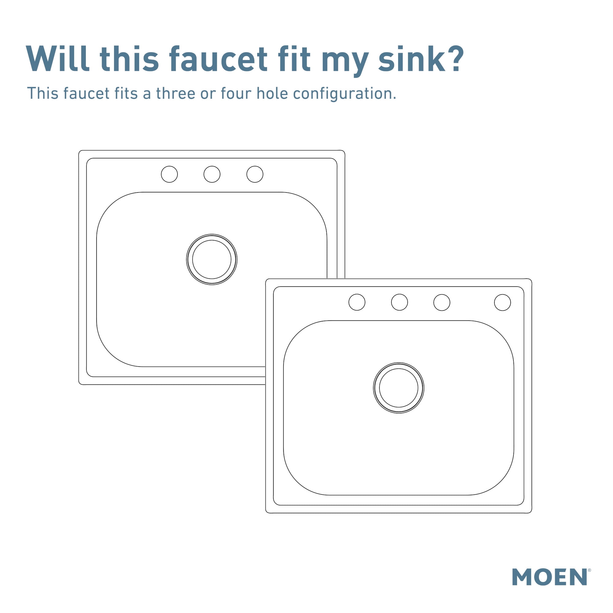 Moen Adler Chrome Two-Handle Low Arc Kitchen Faucet with Side Sprayer