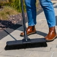 thumbnail image 6 of Libman 18" High Power Push Broom Multi-Surface Steel Handle, 6 of 12