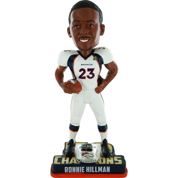 denver broncos ronnie hillman sb50 champions 8" bobblehead