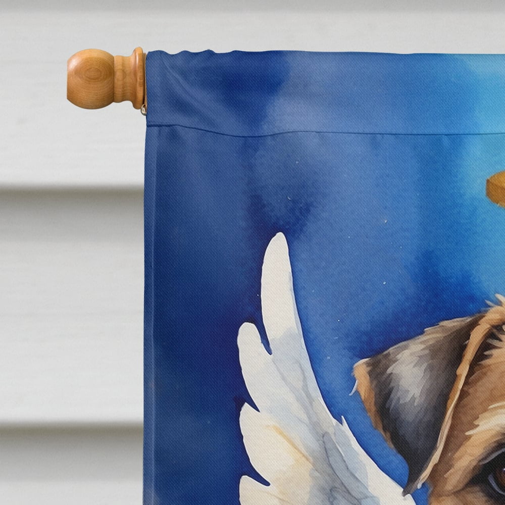 Caroline's Treasures DAC6954CHF Border Terrier My Angel House Flag Large Porch Sleeve Pole Decorative Outside Yard Banner Artwork Wall Hanging, Polyester, House Size, Multicolor