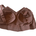 thumbnail image 5 of Women's Seamless Everyday Versatile V-Shape Supportive Wireless Bra Bralette Coffee XL, 5 of 6