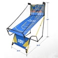thumbnail image 5 of Electronic Basketball Game, SHINPT 2-Player Dual Shot Basketball Arcade with Electronic LED Scoreboard, 4 Balls & Air Pump, Foldable Indoor Arcade Basketball Game for Kids Adults, Blue, 5 of 6