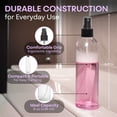 thumbnail image 3 of Fine Mist Spray Bottles 8 OZ, Empty Refillable Containers - Essential Oils, Disinfectant Spray, Water (Pack of 3, Black), 3 of 8