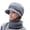 Grey, variant on Only Moment Blue Winter Beanie Daily Hat acrylic Warm Winter Cuffed Hat for Cold Weather Outdoor Wear Plush Hat Scarf Two Piece Set One Size