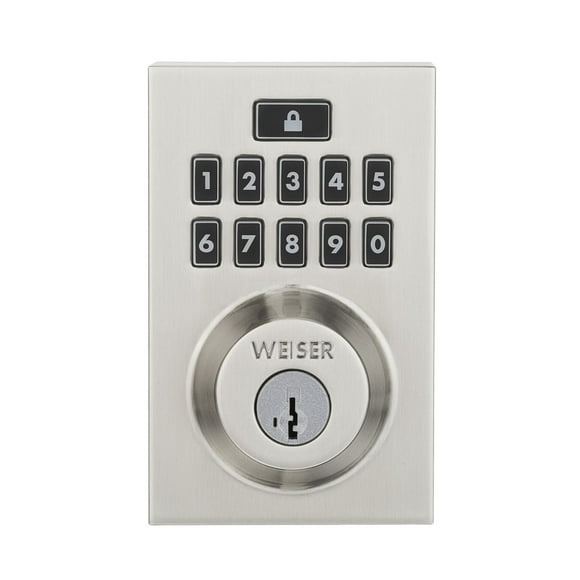SmartCode 10 Contemporary Electronic Lock, Satin Nickel