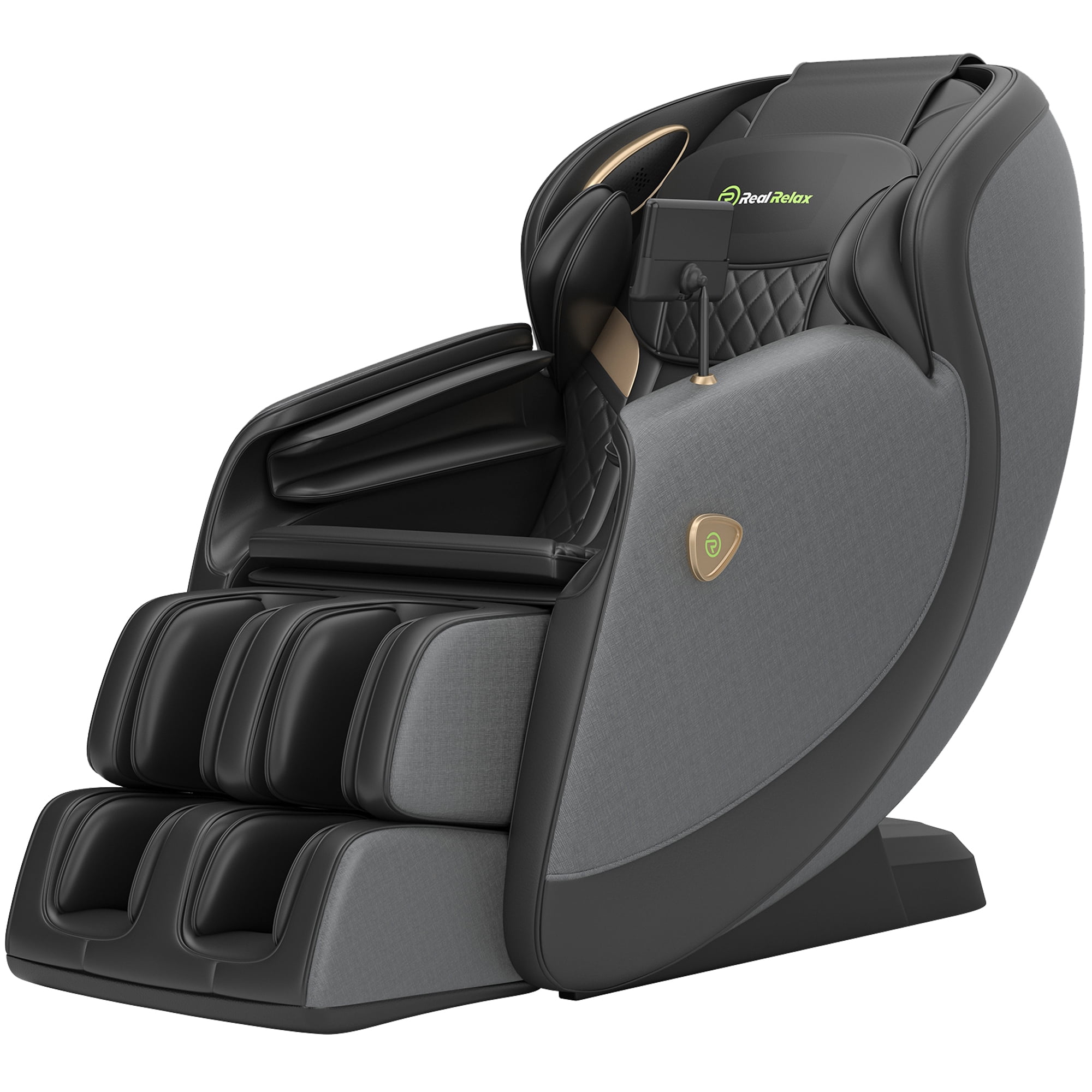 Real Relax 3D SL-Track Massage Chair, Full Body Zero Gravity Shiatsu Thai Massage Recliner, Black