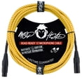 thumbnail image 2 of Mophead 15 Foot Double Insulated and Road Ready Braided XLR Male to XLR Female Microphone Cable Yellow and Brown Bundle with Professional Grade Mophead Reinforced Mesh Studio Pop Filter, 2 of 6