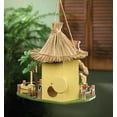 thumbnail image 3 of Zingz & Thingz Multicolored Wooden Tropical Tiki Hut Birdhouse, 3 of 3