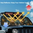 thumbnail image 5 of Uorisanigo Foldable Windshield Sun Shade Compatible with Jeep Wrangler Baby Cow Animal Driving Windshield Sunshade fit for Jeep Wrangler Rubicon Sahara TJ JK JKU 2 Door & 4 Door, 5 of 7