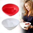 thumbnail image 2 of Split Cereal Bowl, Cereal Bowl Separate Milk, Moisture Resistant Cereal Bowl, Never Soggy Cereal Bowl for Snack Milk(White), 2 of 7
