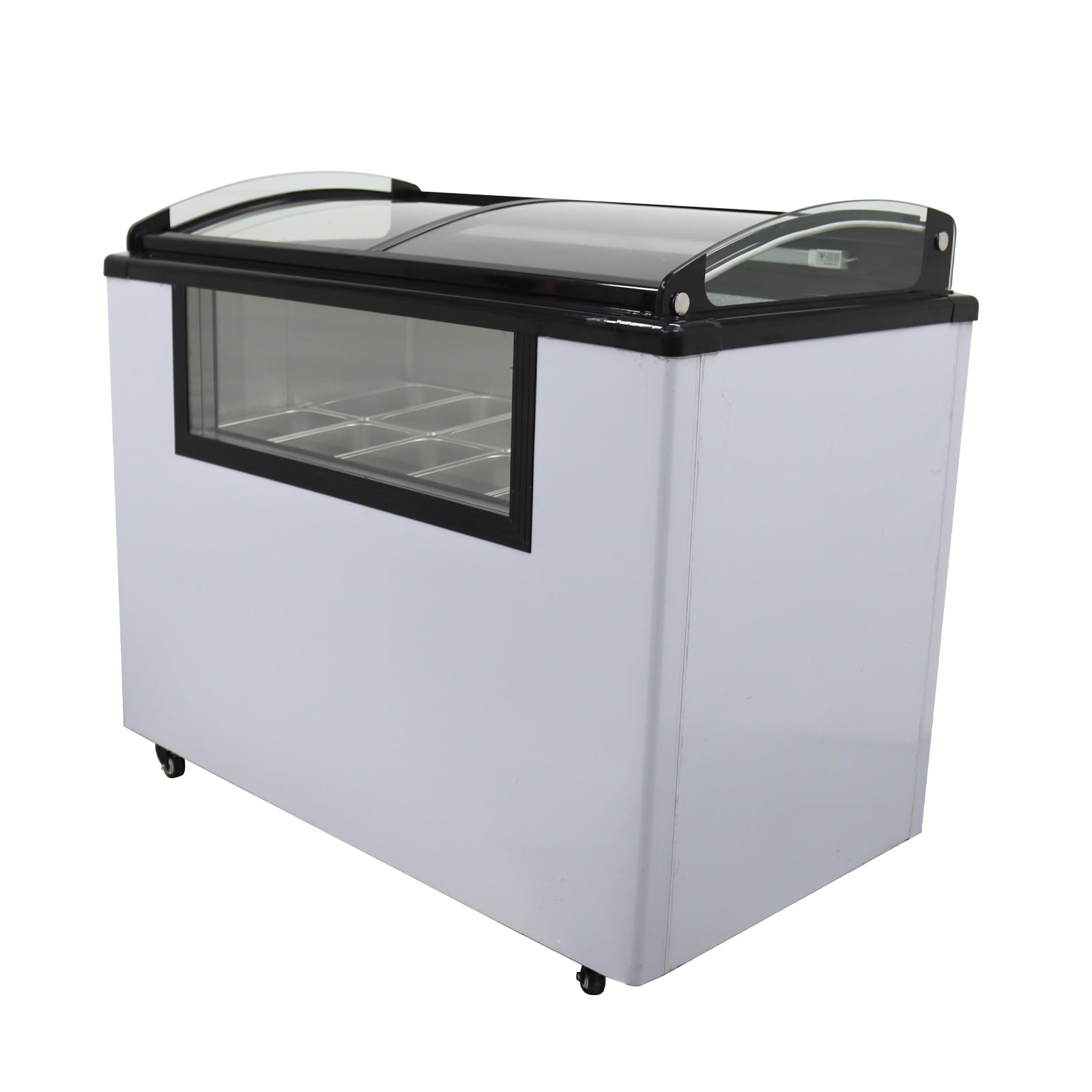 12 Pan Ice Cream Showcase Gelato Dipping Cabinet Freezer Ice Cream Dipping Cabinet
