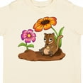 thumbnail image 4 of Inktastic Cute Chipmunk on Lunch Break with Flowers Boys or Girls Toddler T-Shirt, 4 of 5