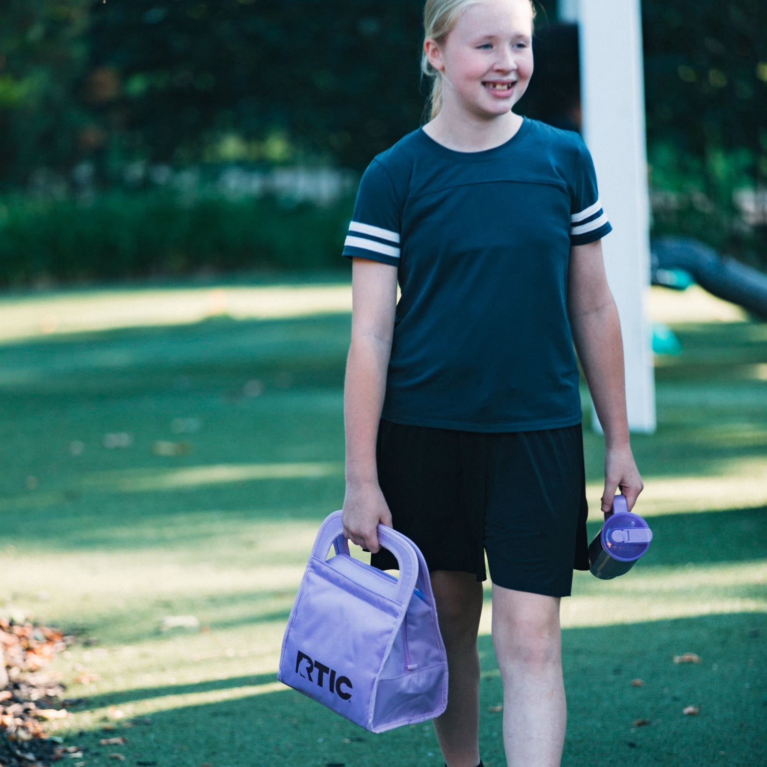 RTIC Insulated Lunch Bag, Soft-Sided Freezable & Collapsible Cooler, Periwinkle